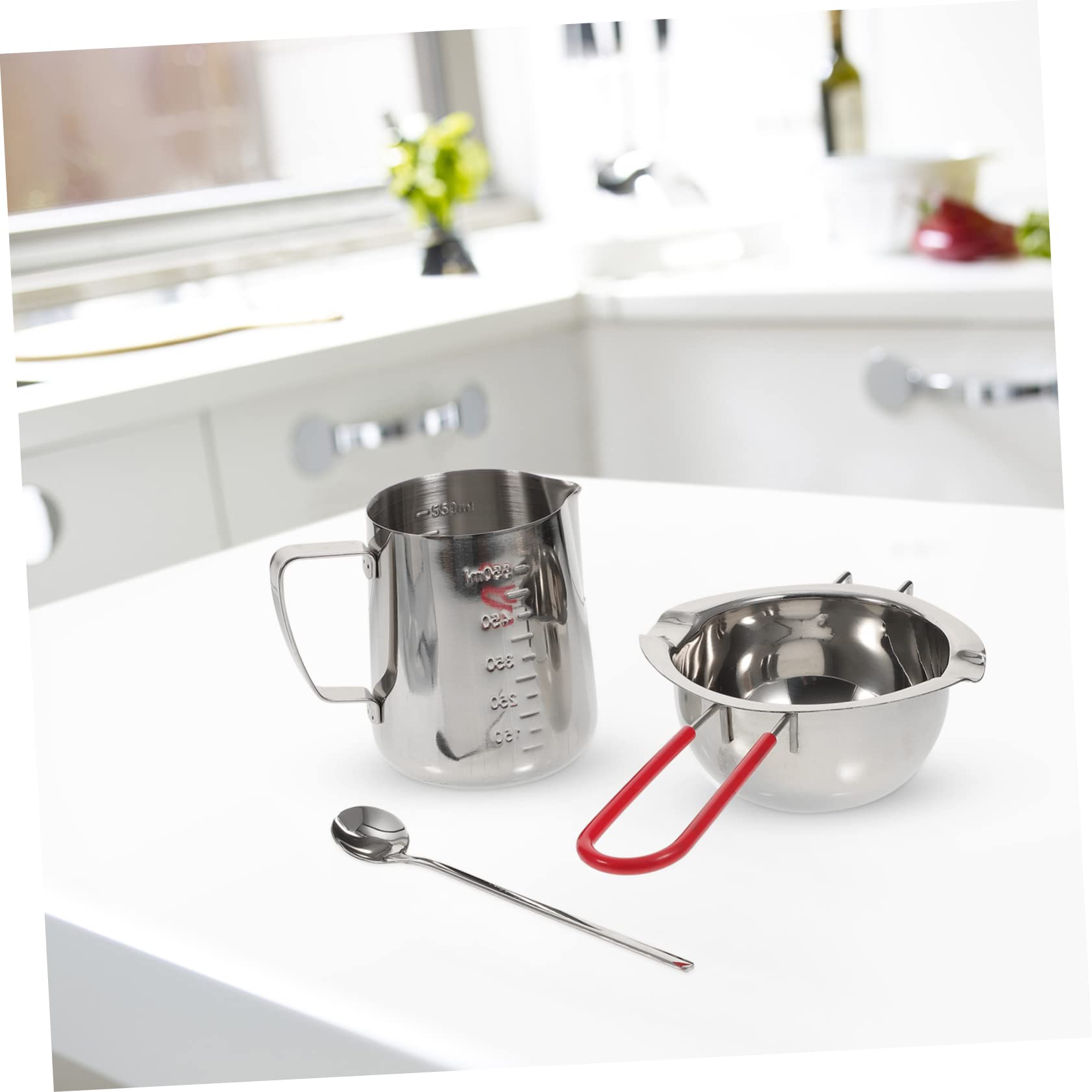 ULTECHNOVO Ciotola in Acciaio Inossidabile per Scioglimento e Cioccolato, Set per Cucina e Cucina Artigianale
