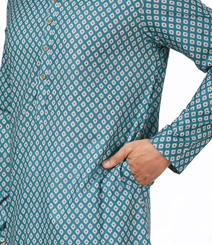 Image of Studio Shringaar Men's Cotton Relaxed Fit Straight Kurta
