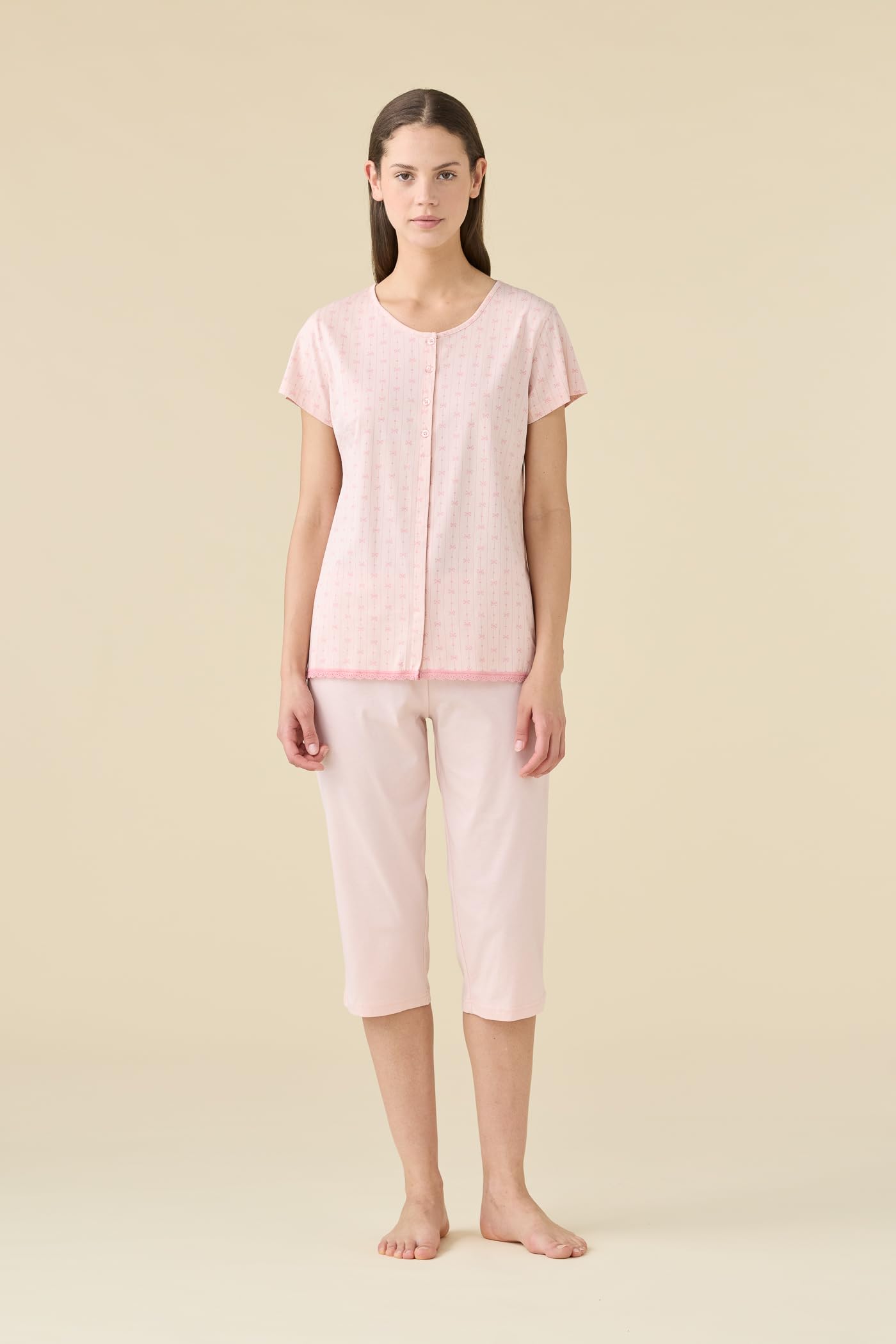 Noidinotte - Pigiama Donna Estivo in Cotone Articolo Romantic