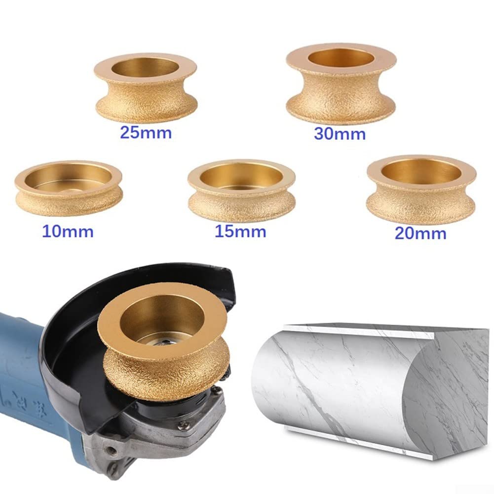 diamentowa tarcza do szlifowania krawędzi, 75 mm/20 mm 50-ziarnista diamentowa tarcza szlifierska 10-30 do szlifierek kątowych marmuru, granitu, betonu, kamienia