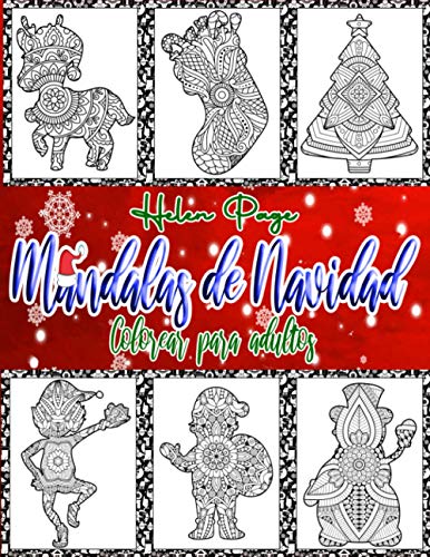 Mandalas de Navidad | Colorear para Adultos: Libro de Colorear Relajante para Adultos y Adolescentes | Nuestro regalo de Navidad para ti un libro de mandala para imprimir (código QR dentro del libro)