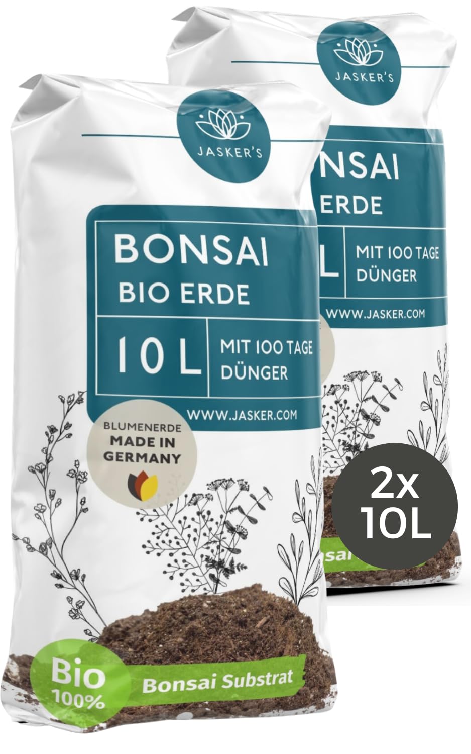 Erde fr Bonsai | 20 L | Bonsaierde + Dnger und Wurzelaktivator | zum  Umtopfen und Pflanzen (Bonsaierde, 20 L) : Amazon.de: Garten