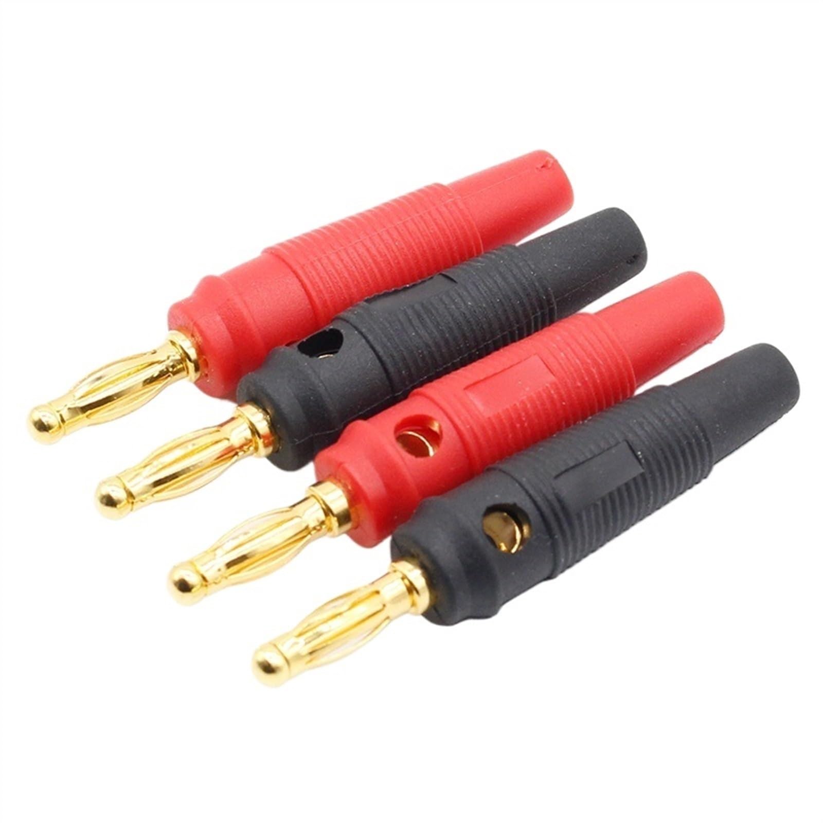 4 connettori da 4 mm in rame puro placcato oro cavo altoparlante musicale pin connettori spina banana