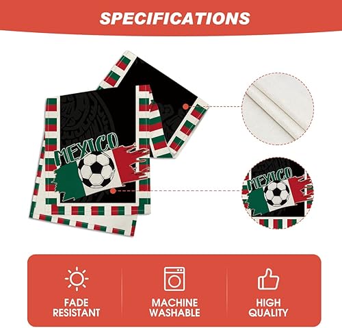 Miniatura 5 de Artoid Mode Camino de mesa de fútbol de México, decoración de mesa de comedor de cocina 2022 para fiesta de fútbol de 13 x 72 pulgadas