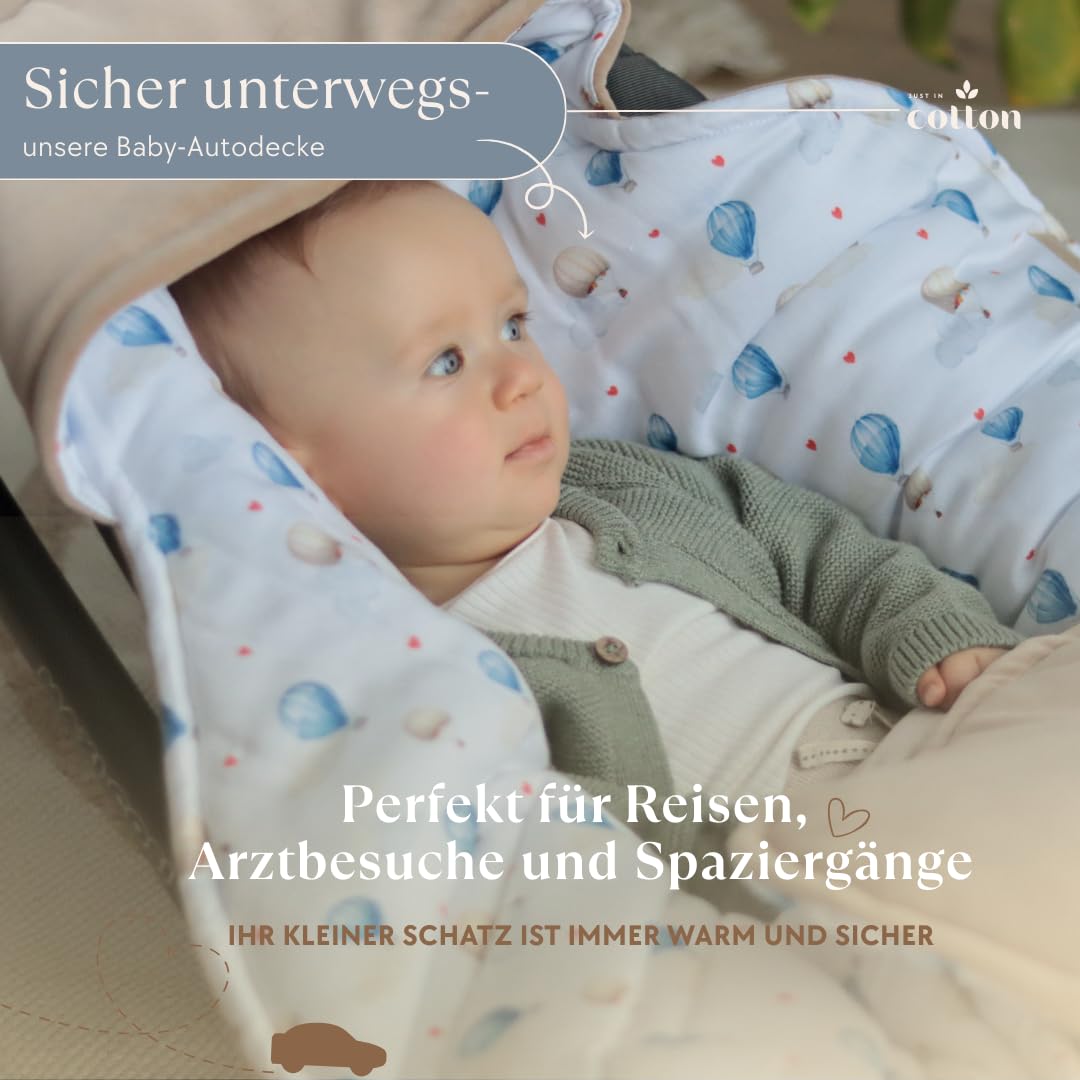 Copertina per ovetto passeggino, coperta in velluto di bambù per seggiolino auto, passeggino e vasca. Coperta universale per seggiolino auto per passeggino (ove in The Sky)