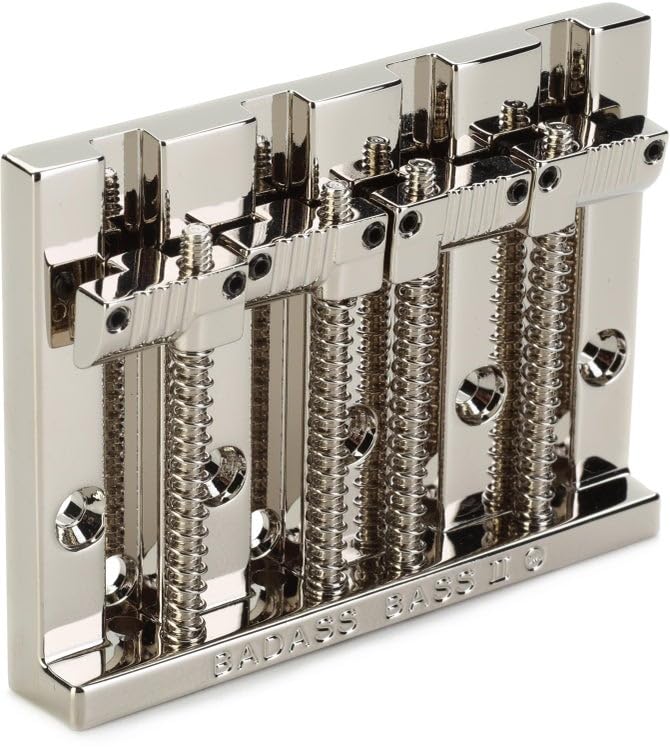 Leo Quan Badass II 4-String High-mass Bass Bridge - Nickel