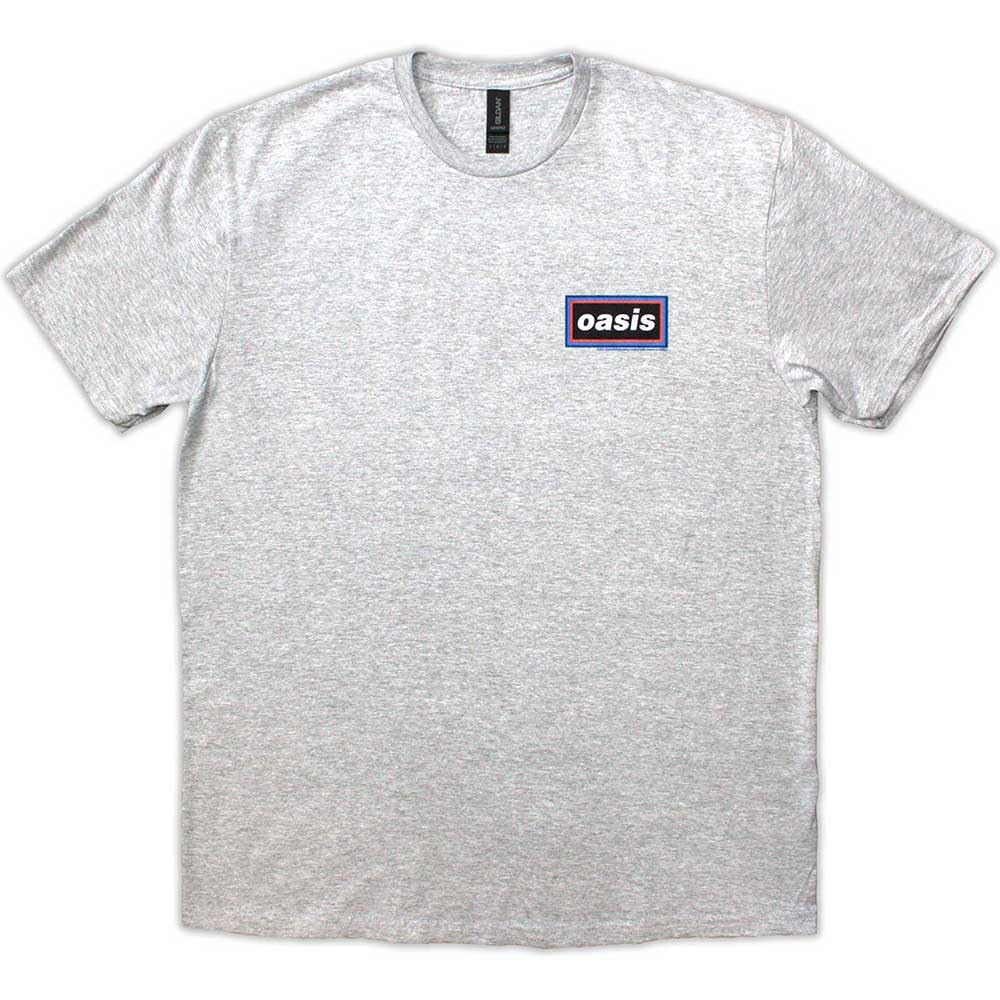 Rock Off Officially Licensed Products Men's Grey Oasis T Shirt Lines Band Logo Official Xl