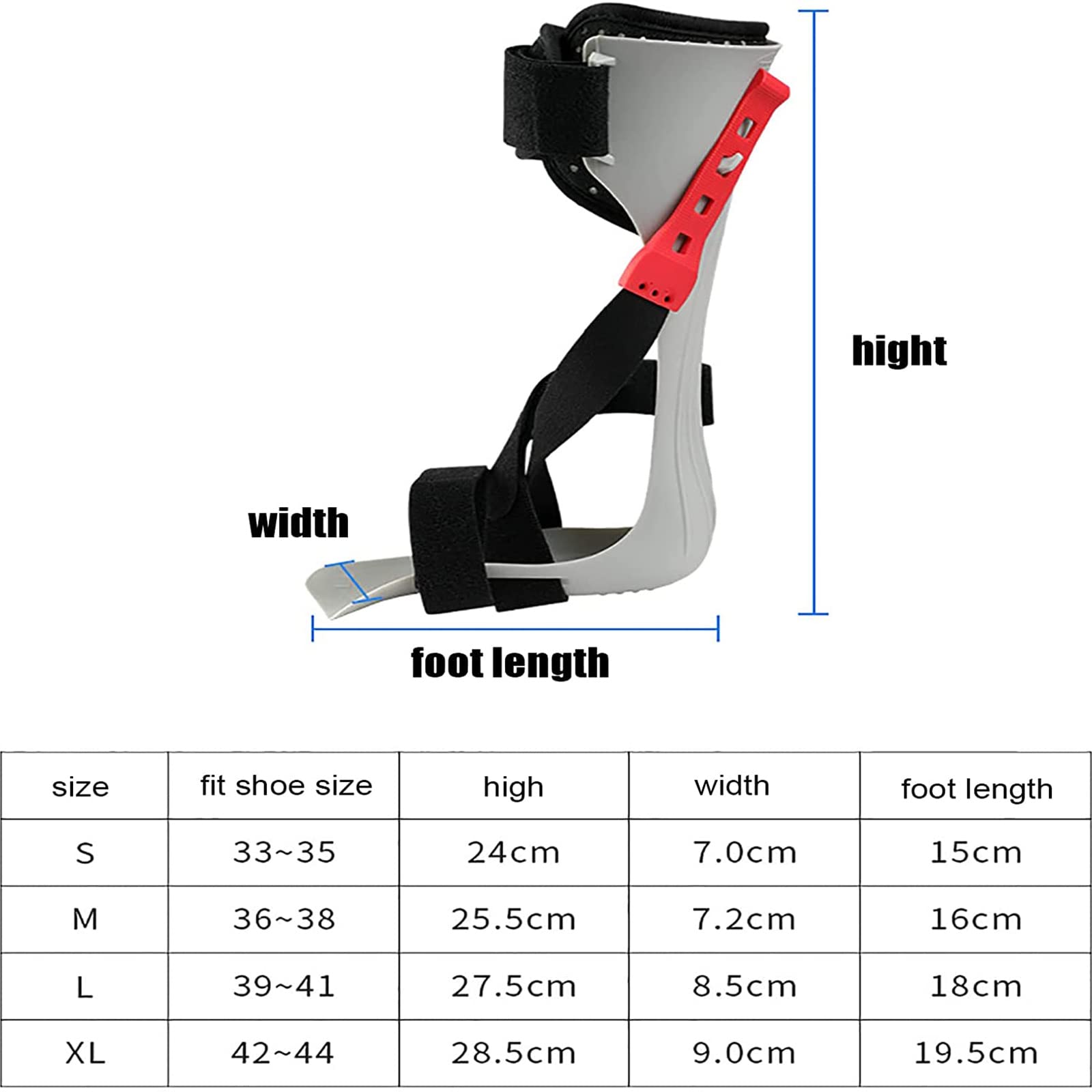 Soporte para la Periostitis Tibial, ortesis de Tobillo y pie, Soporte para pie caído, Tobilleras, Soporte correctivo para el pie, para Fascitis Plantar y tendinitis de Aquiles,