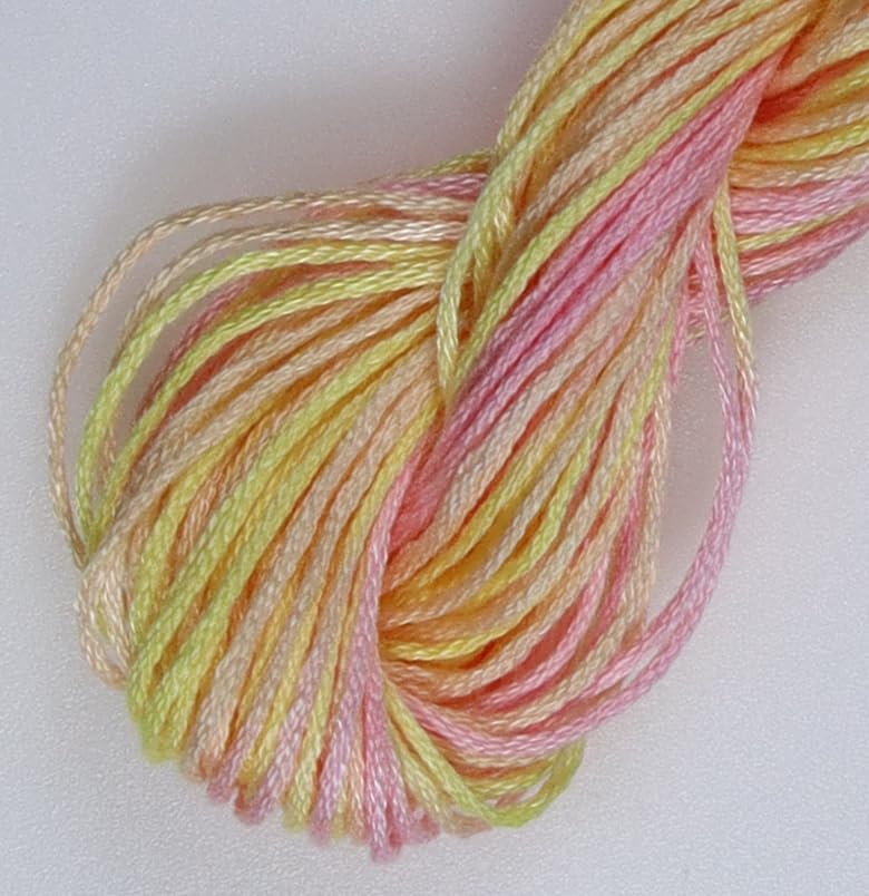 Image of KCS Big skeins of 25 Meters Size 25 Color Variegated Cross Stitch Stranded Threads,6 skeins,4160