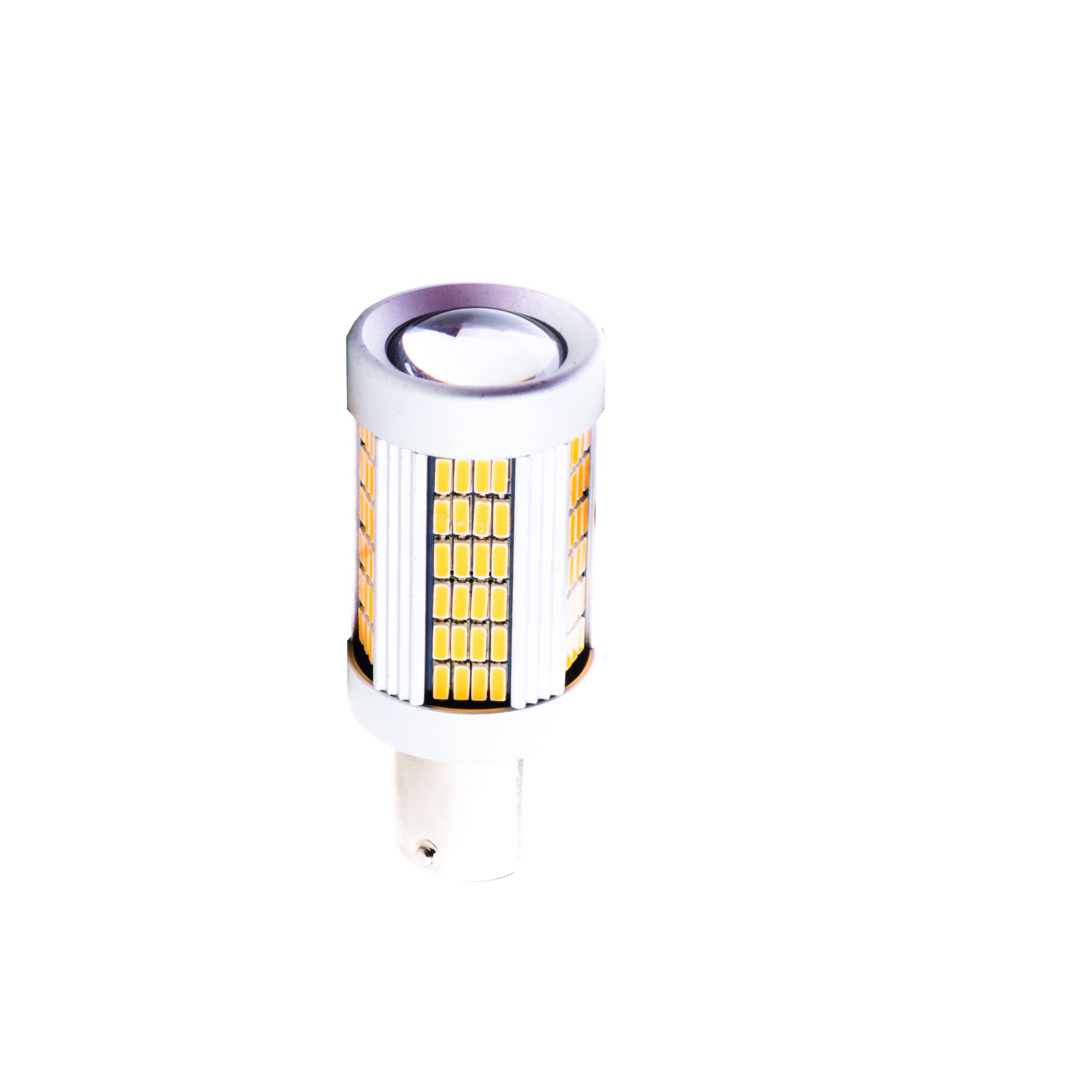 EinParts PY21W LED Lampadine 1700-1800K (Arancia) CANBUS 12V per Auto 135 x SMD 4014 LED, BAU15S