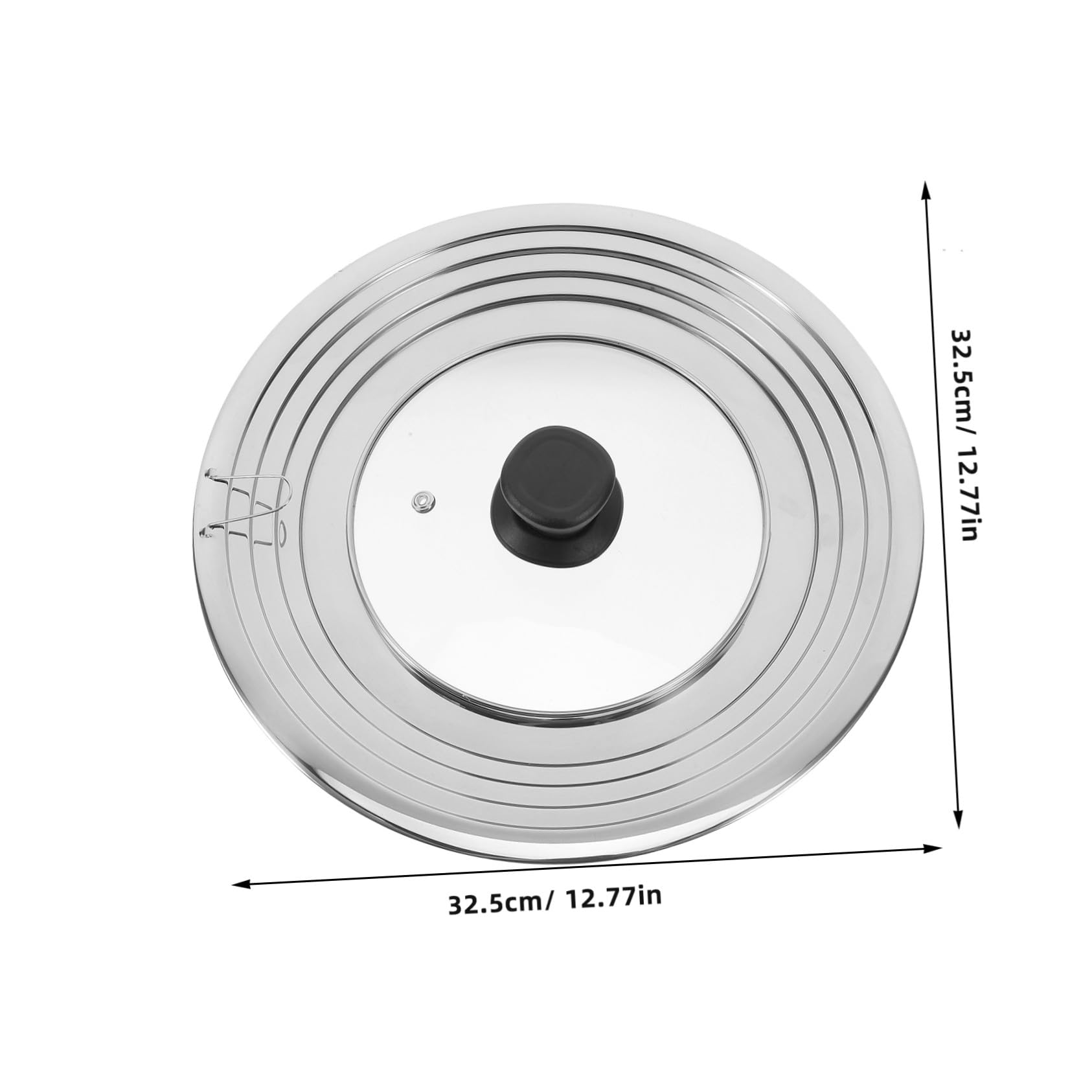 Coperchio Pentola in Acciaio Inox Vetro per Cucina e Ristoranti Stile Casuale