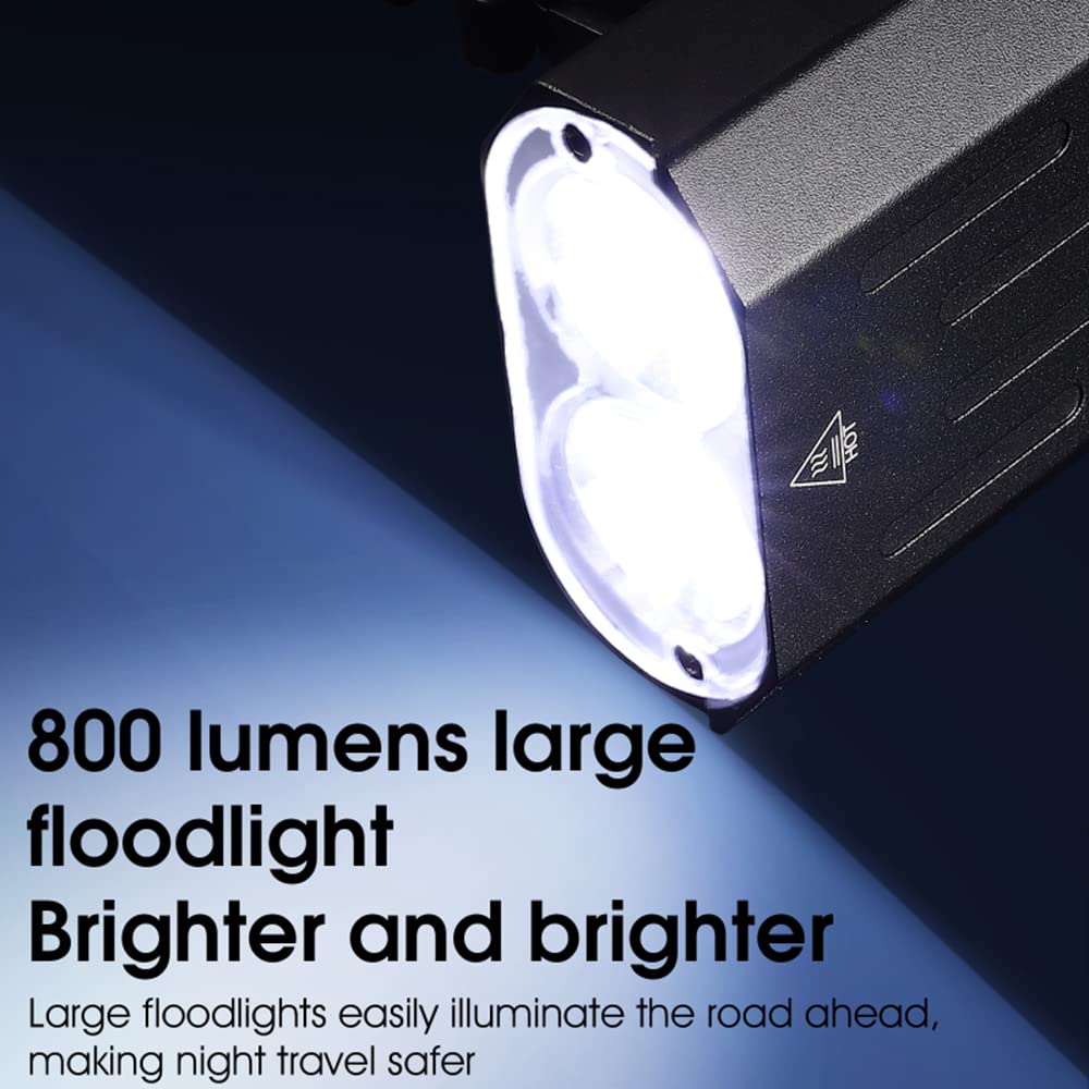 Faro Anteriore per Bicicletta a induzione, Luce Brillante per Bicicletta, Torcia Ricaricabile USB, Torcia Impermeabile per Ciclismo, Faro per Bicicletta