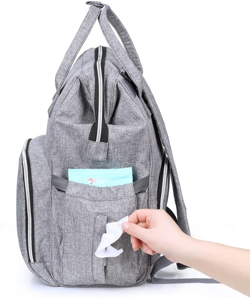 JSEIAJB Nappy Backpack Bag Mummy Large Capacity Stroller Mom Baby Multi-function Outdoor Travel Diaper Bags
