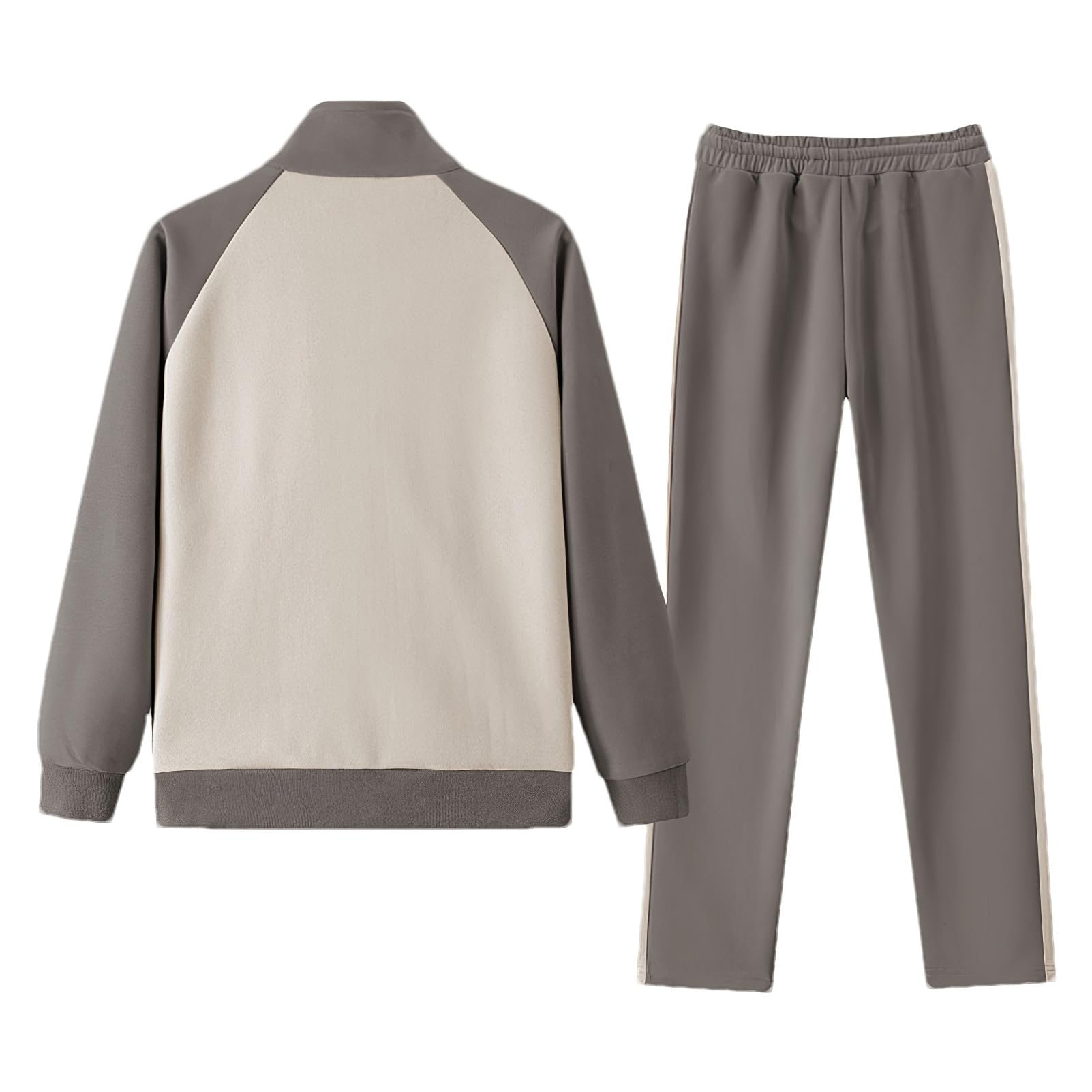 amropi Donna Tuta da Vello Foderato Giacca con Cappuccio e Jogging Pantaloni Inverno Caldo Sportivo Completo