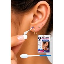 Piercing Ear Hole Cleaner Inserts Ear Hole Cleaner with Sturdy Tip for Multiple Piercings - Rinse & Repeat - Pierced Ear Nose and Body Piercings - 2 Count