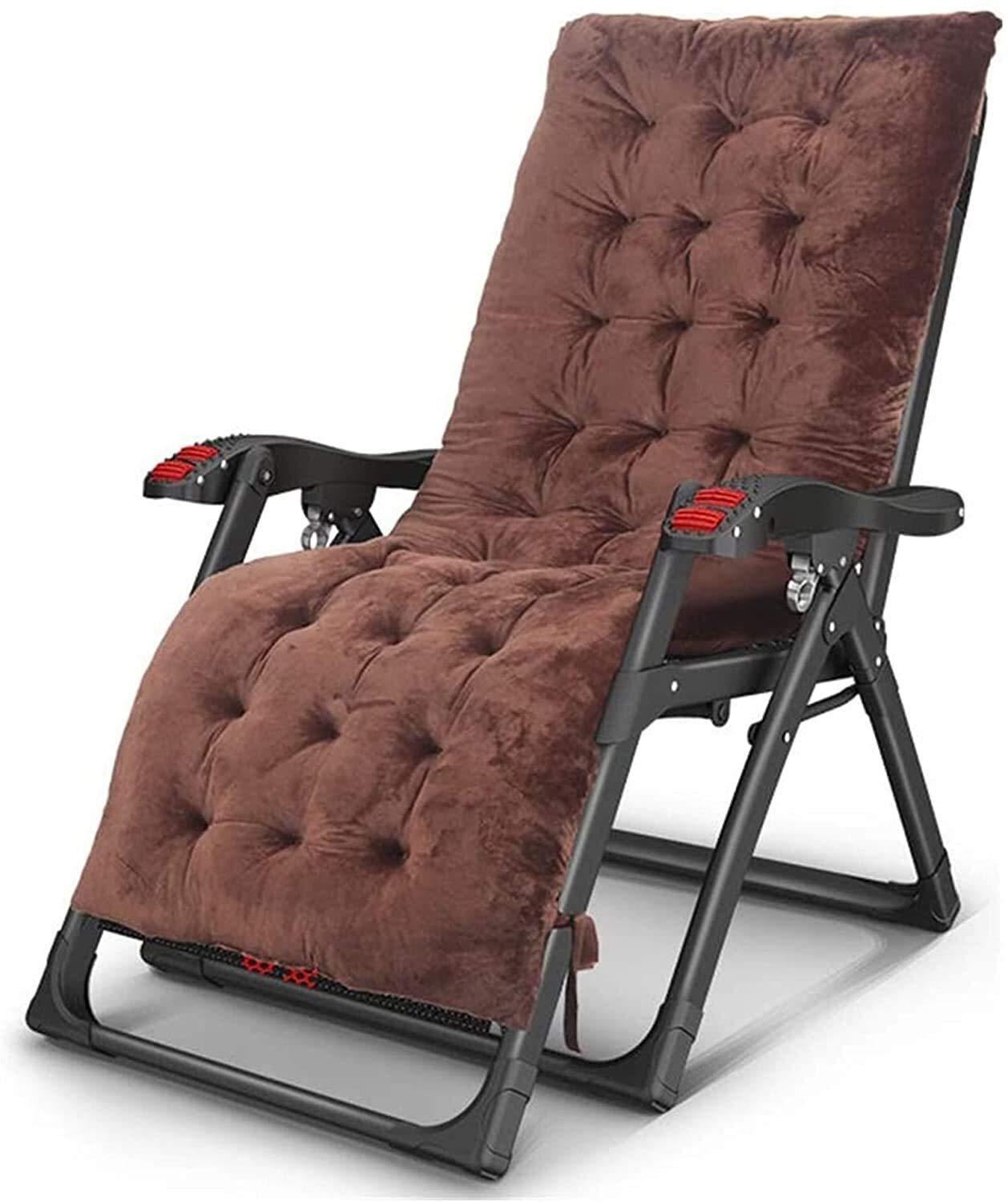 GaRcan Tumbona reclinable Ligera de Gravedad Cero, tumbonas Plegables, Silla reclinable para Playa, Patio, jardín con Mango ergonómico y colchón de Terciopelo