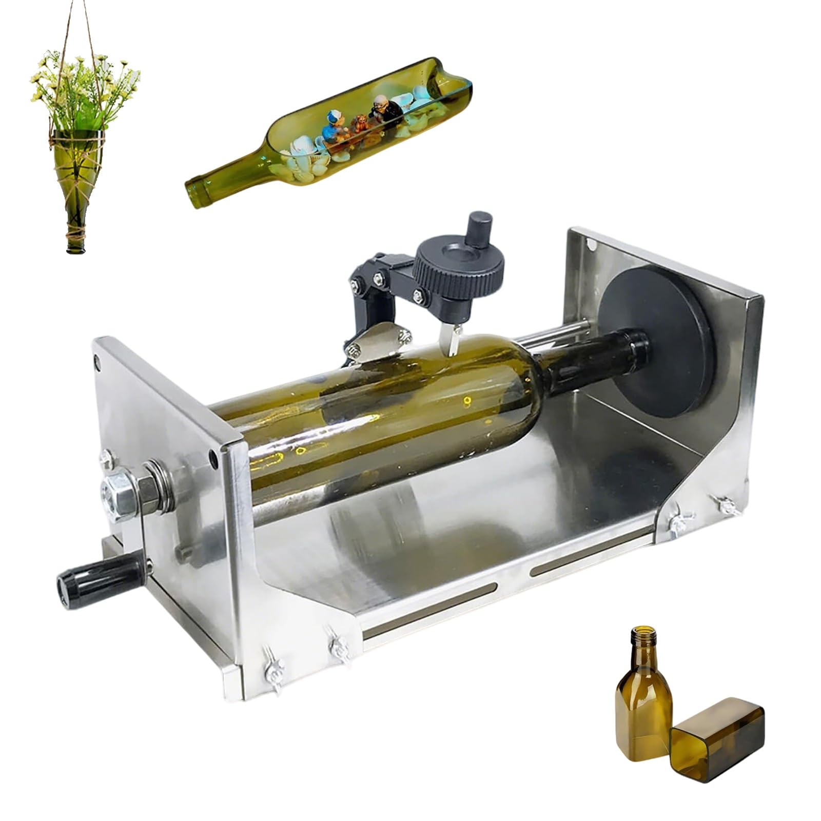 Machine de découpe de bouteille de vin avec lame rotative 360° sans effort