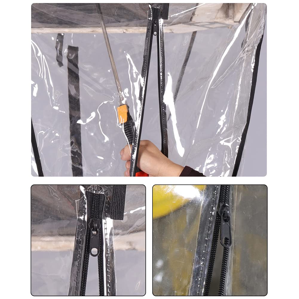 Zankie Housse de Nettoyage pour climatiseur | Housse de Lavage pour climatiseur de Plafond | Sac de Service de climatisation Fendu étanche, Housse de Nettoyage complète pour climatisation Murale