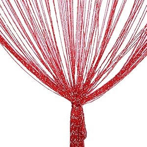 String Gordijn Paneel, 3x3M Glitter Deur Wandraam Deuren Paneel Vliegen Scherm Fringe Kamer Divider Blinds, Decoratieve…