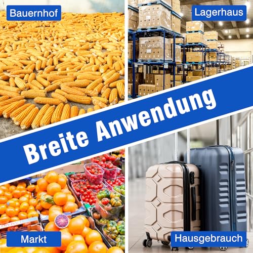 RAOYAN Paketwaage 300kg Plattformwaage 20g Genauigkeit Briefwaage, Kofferwaage für Pakete/Lager/Gepäck,Paketwaage mit LCD/Hold/Tara Funktion, Batterien&Typ-C