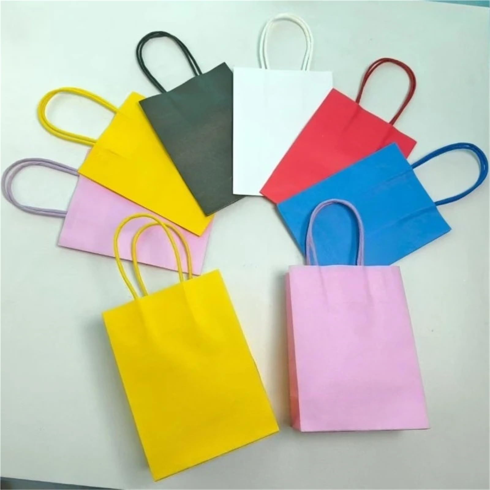 Papiertüten 10/20 Stück bunte Kraftpapiertüten