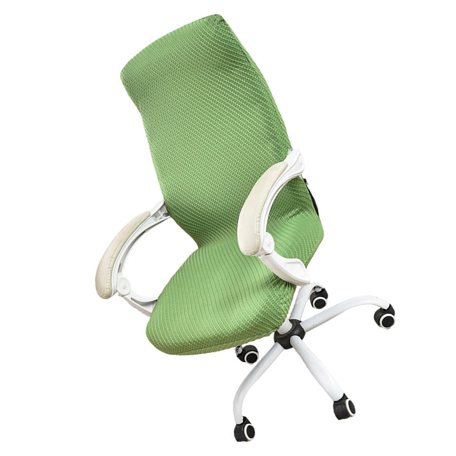 Oxxggkao Nonslip Offices Chair Cover Stretchable Textured Fabric Universals Rotating Chair Slipcover Washable Offices Cover