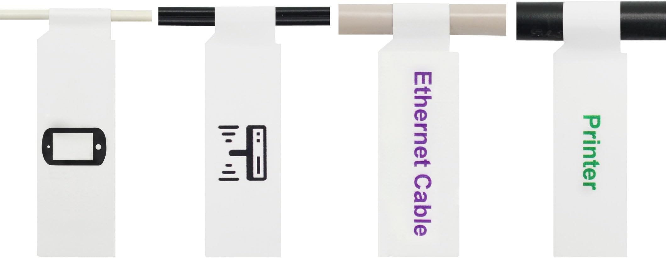 Mr-Label A4 Self-Adhesive Cable Label - with Free Online Print Tool - for Inkjet Printing (20 Sheets (600 Labels), White)