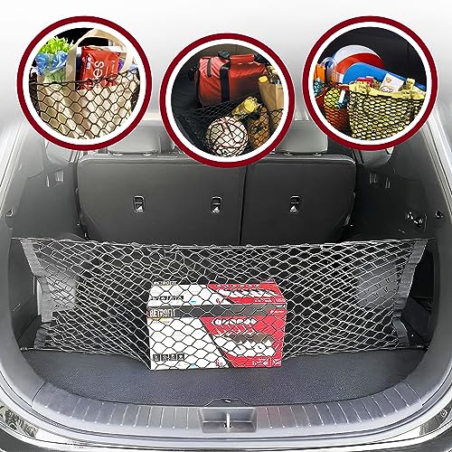 Envelope Style Trunk Mesh Cargo Net for Hyundai Tucson Se Sel N Line 2022-2025, Automotive Exterior Accessories - Premium Car Storage Organizers, Cargo Bed Net for Pickup Truck, Smart Vehicle Storage