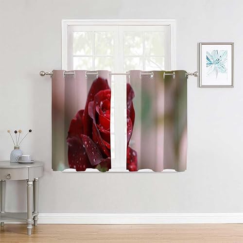 Miniatura 2 de Cortinas para Cocina Cortinas para Cocina Cortinas a prueba de sonido de paisaje escénico para puerta, cortinas de tapiz de 85 pulgadas de ancho por