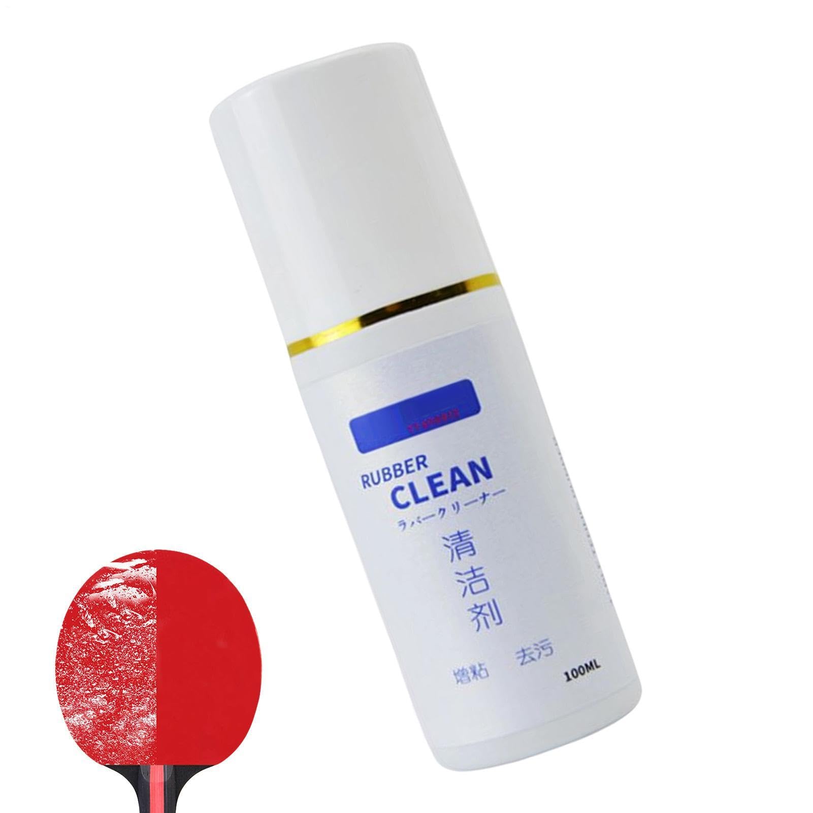 Limpiador de Goma para Pong de Mesa, Limpiador de Paleta para Raqueta de Pong, Botella de 100 ml
