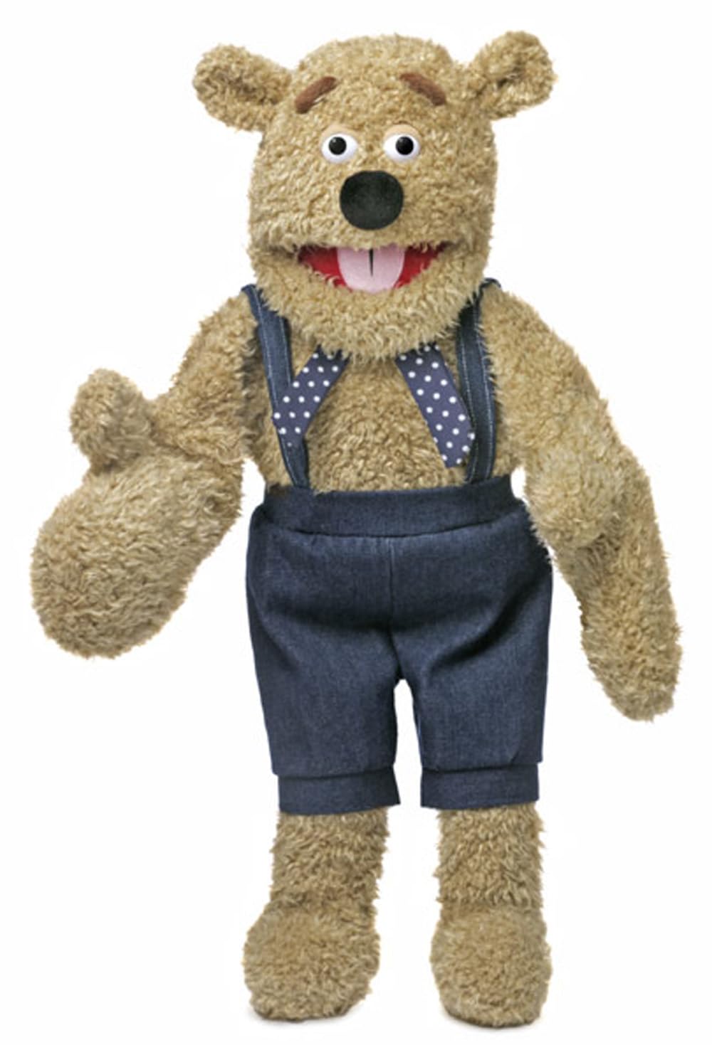 Silly Bear, marioneta estilo ventrílocuo, con manoplas, 65 cm