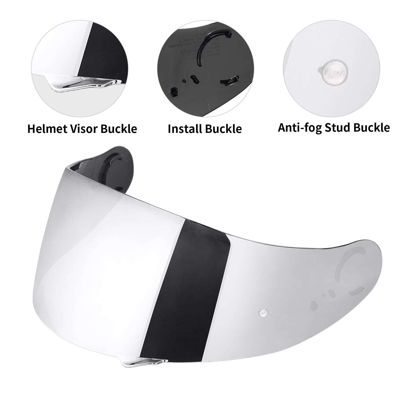 Motorradhelm Visier für GT Air Neotec CNS-1 TC-5 TC-9 GT Air 2 | Helmvisier Motorrad Windschutz Helm Objektiv Visier Vollgesichts,Helmvisiere Zubehör Ersatz