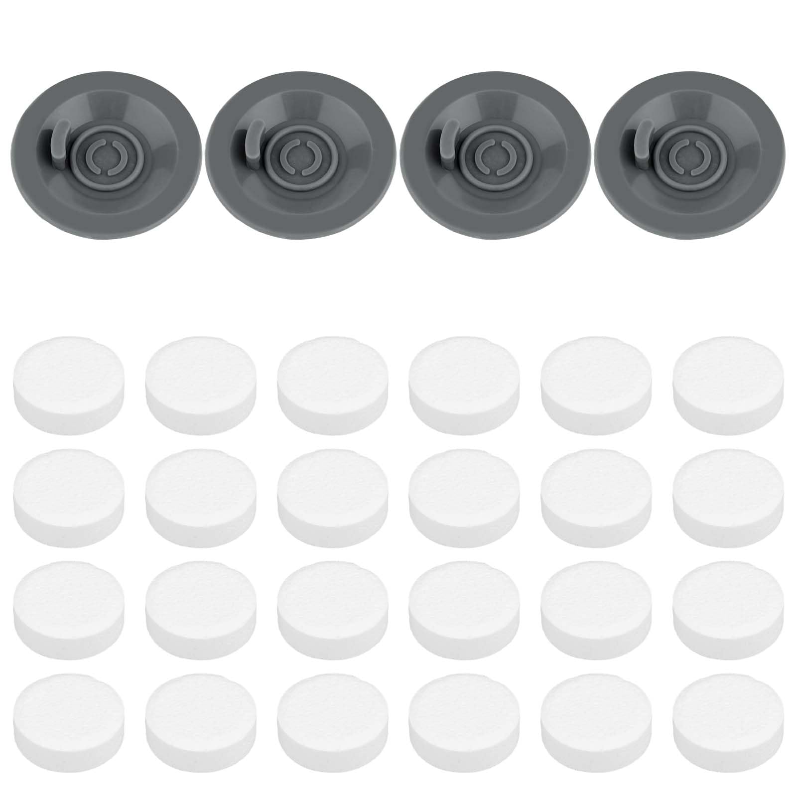 4pcs Espresso Cleaning Discs & 24pcs Cleaning Tablets Compatible with Ninja Luxe Coffee Machine, Silicone 54mm/2.13in Espresso Backflush Disc Tablets