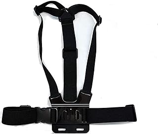 Navitech Adjustable Elastic Body Harness Strap - Compatible With AKASO Brave 6 Plus Action Camera
