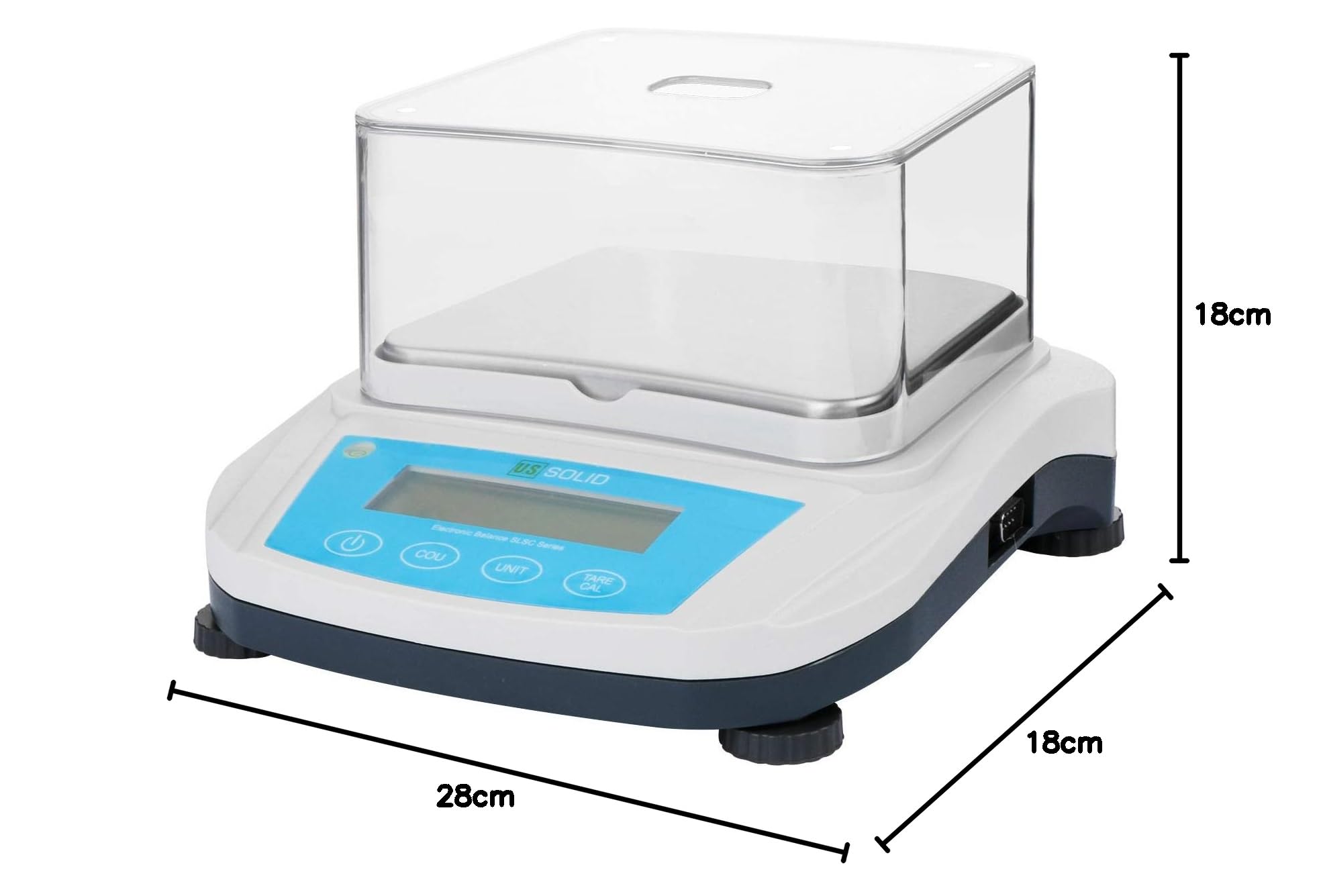 U.S. Solid Bilancia di Precisione Laboratorio Strumenti di Pesata RS232 Interfaccia (1000g, 0.01g)