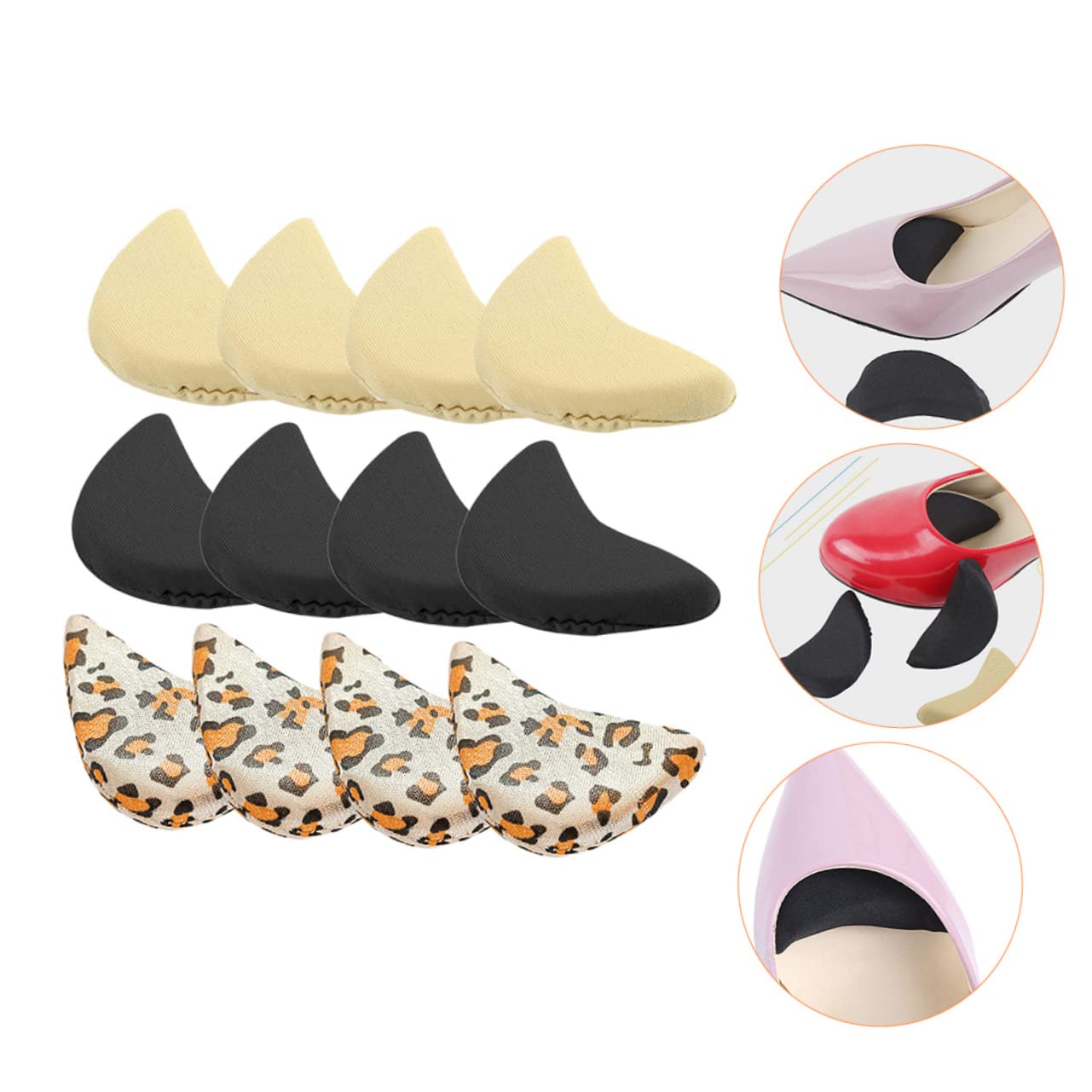 Baluue 24paare Schuhfüller Hochwertigem Hochhackige Schuhspitzenpolster Anpassung Schuhgröße Für Für Hohe Schuhe Sneakers Und
