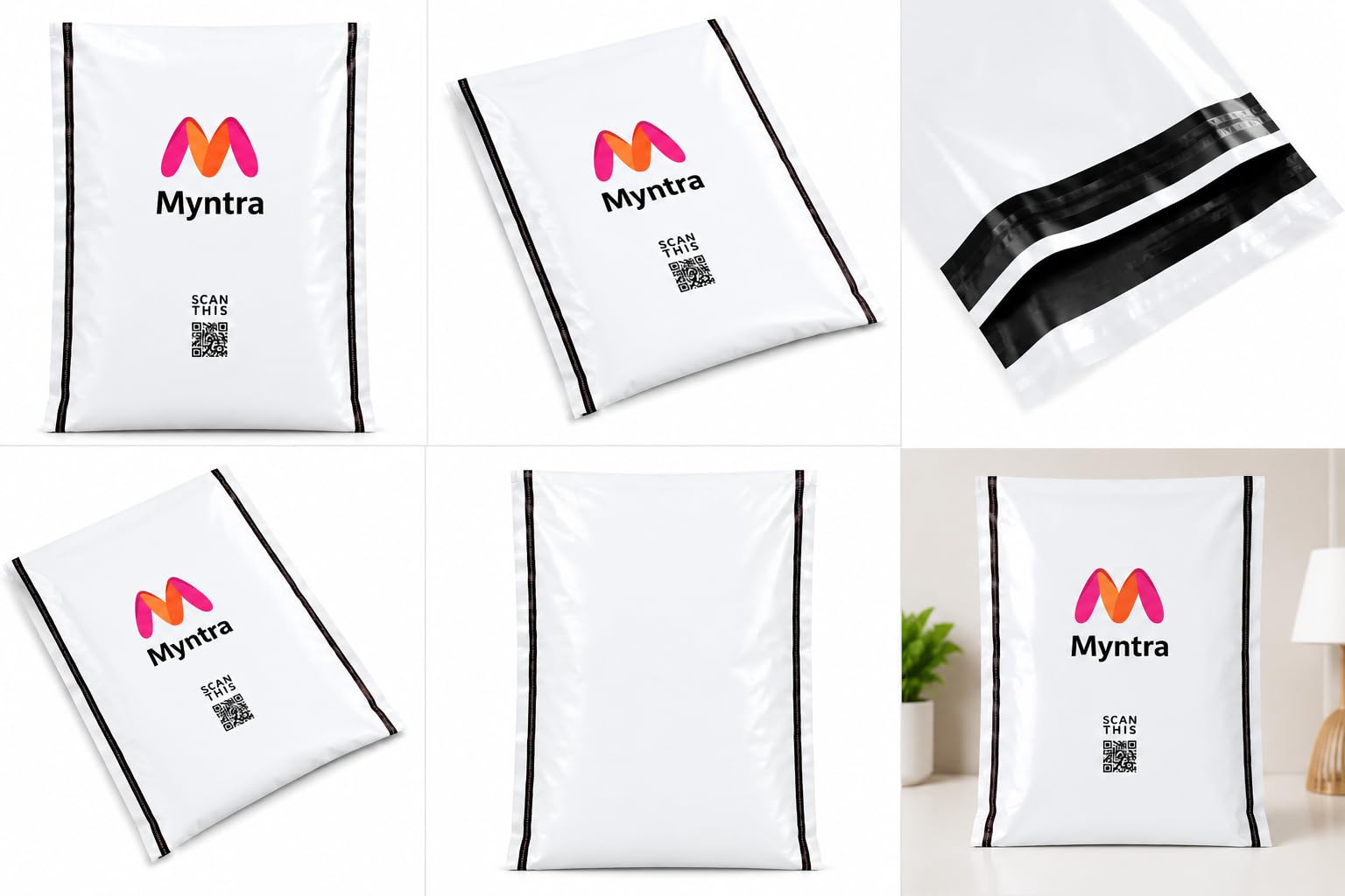 Paper Courier Bags - Pack of 50 for Shipping -2
