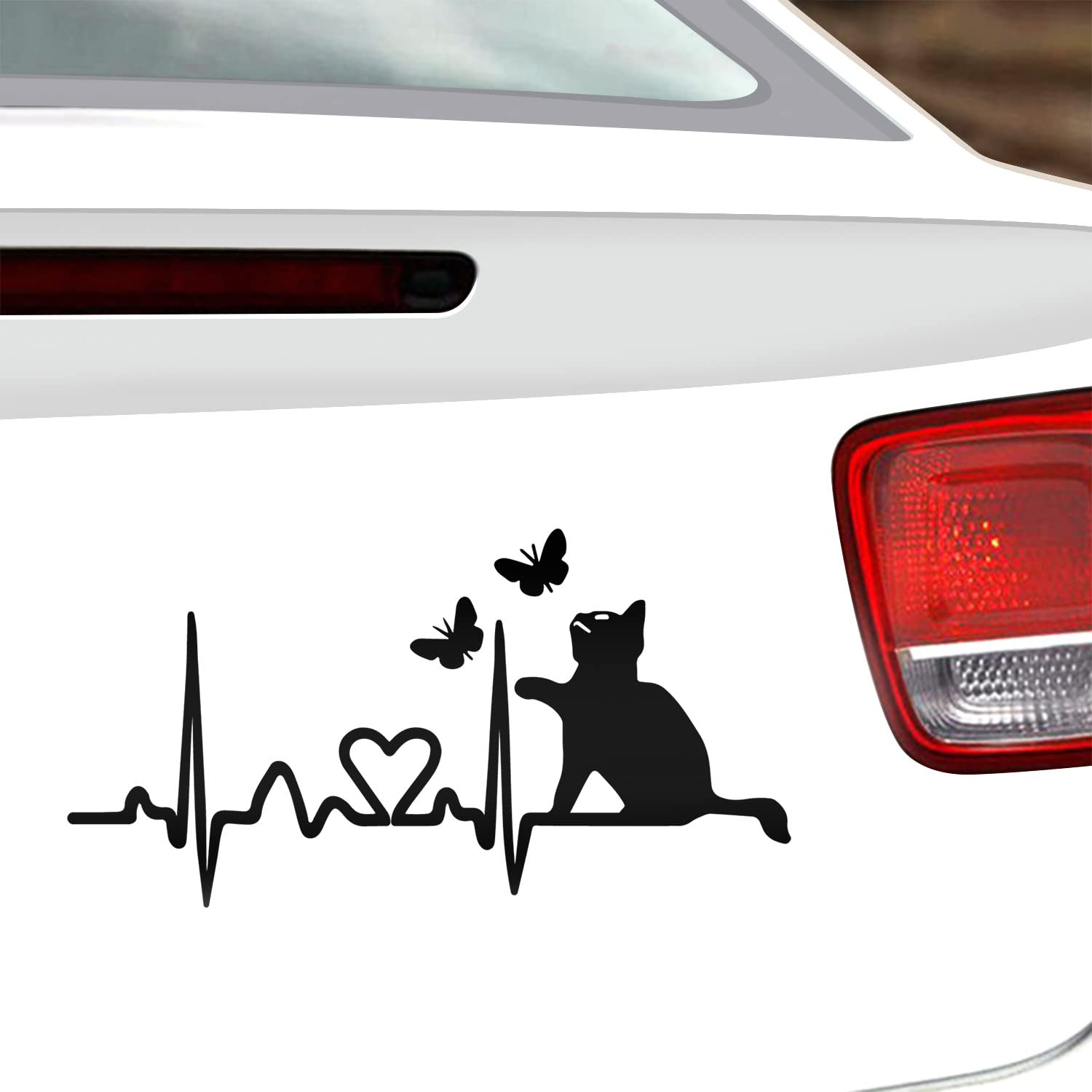 WADORN 5Pcs 3D Cat Car Stickers - Cute Vinyl Decals For Vehicles, Laptops & Windows