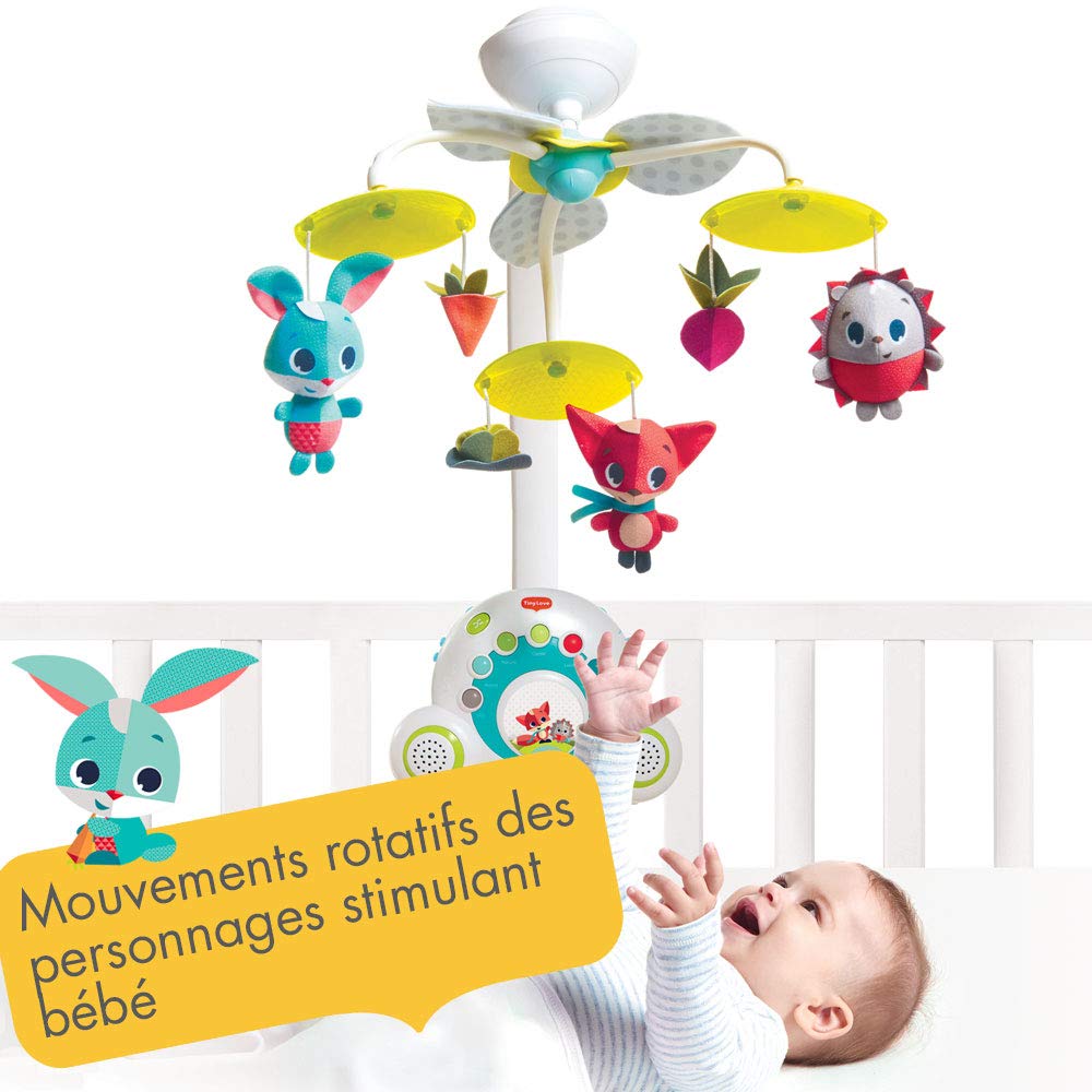 Tiny Love Mobile Musical Soothe ’n Groove, 18 Mélodies, dès la Naissance, Collection dans la Prairie