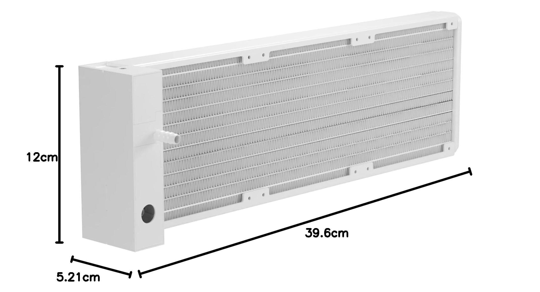 GAMDIAS CHIONE E4 - Enfriador líquido AIO de CPU de 360 mm, pantalla digital en tiempo real, bomba PWM patentada, 3 ventiladores de 120 mm de fácil gestión de cables con sincronización ARGB, Intel LGA
