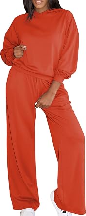 Ulovmi Lounge Sets for Women 2 Piece Relaxed Fit Sweatsuits