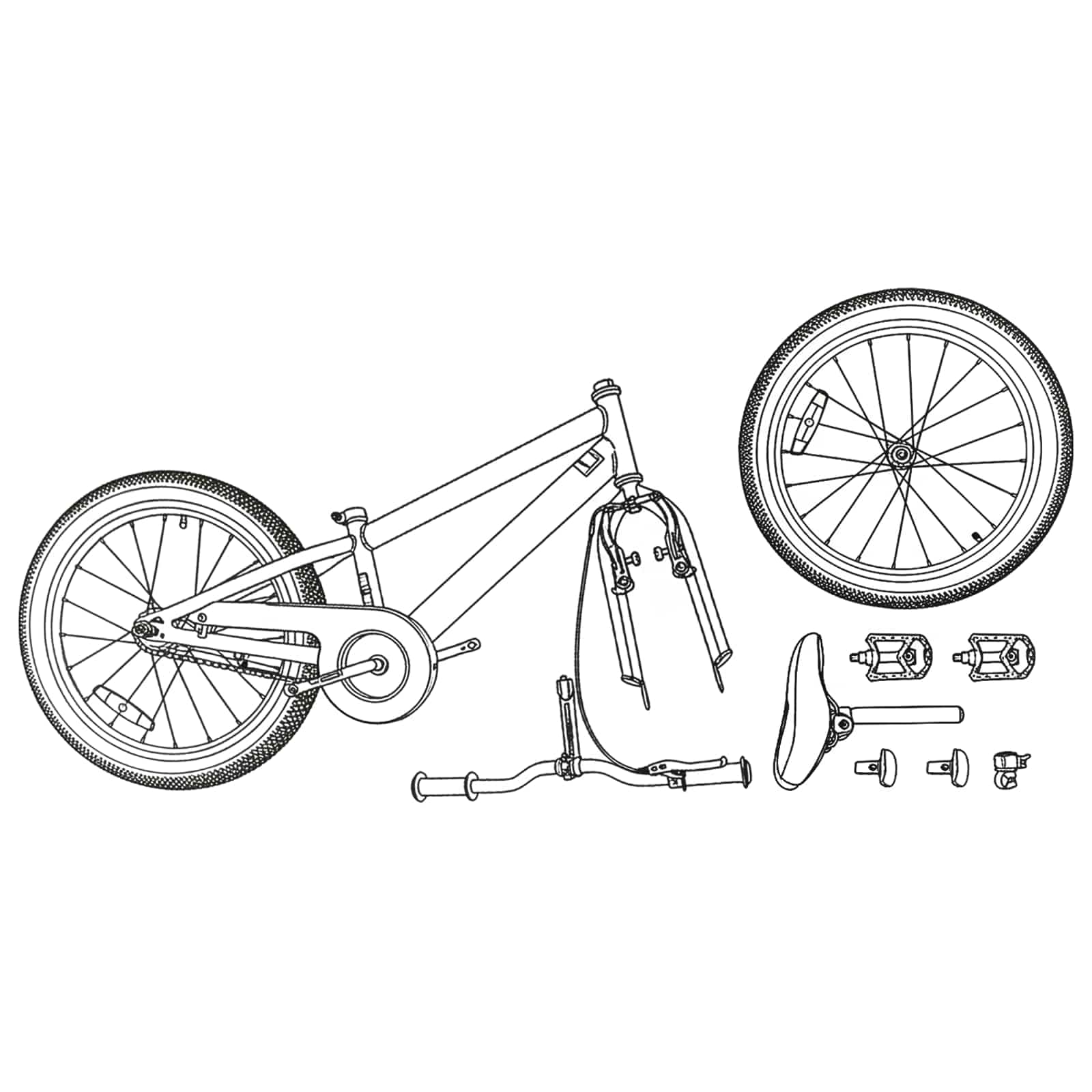 Bicicleta de montaña de 24 pulgadas, color blanco, para 8 – 12 años, con cambio de 6 velocidades, manillar y asiento ajustables, marco de acero para terreno, viajeros y ocio, incluye timbre