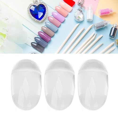 Miniatura 8 de Tarjeta de color de esmalte de uñas, tarjeta de color de uñas, palitos de uñas de vidrio transparente, puntas de visualización de color de arte de