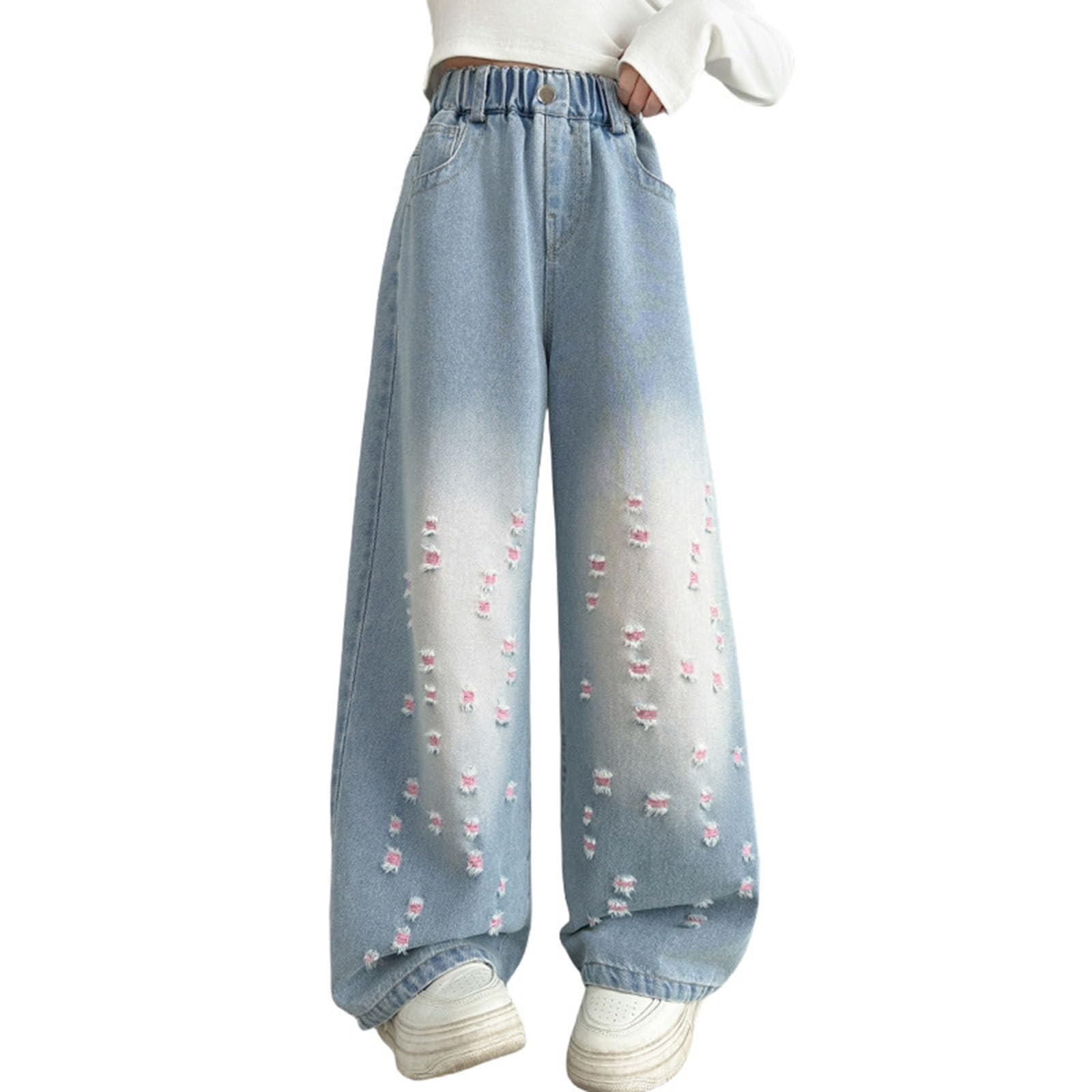 Pantalon ado fille Y2K : le style denim large sans compromis - 5
