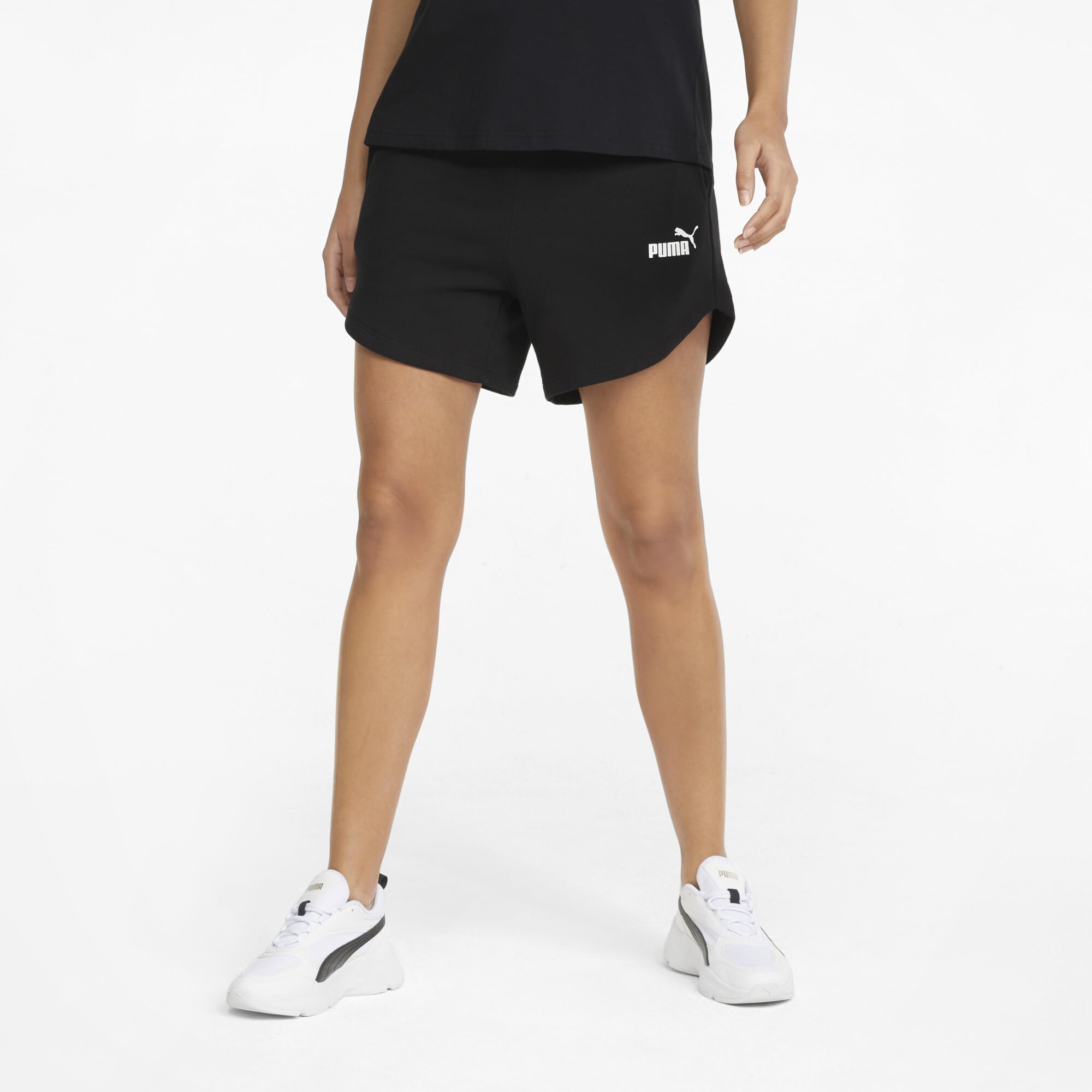 PUMA ESS 5" High Waist Shorts TR┃Sporthose für Damen