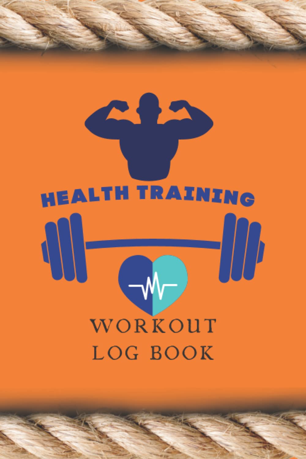Health workout log book for home, gym 6 x 9 inches: 100 pages fitness log book with body tracker for man and woman