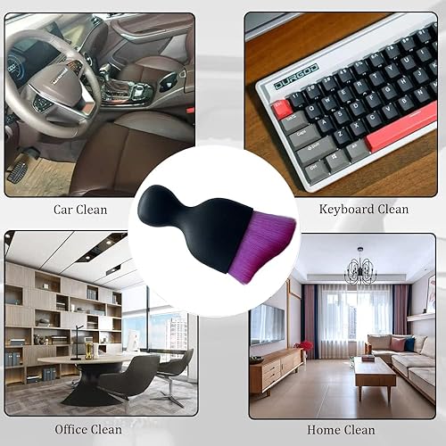 Miniatura 10 de Smeyta 1 cepillo para detalles de automóvil 1 unidad cepillos para detallar el interior cepillo suave para detallar el automóvil cepillo de detalles