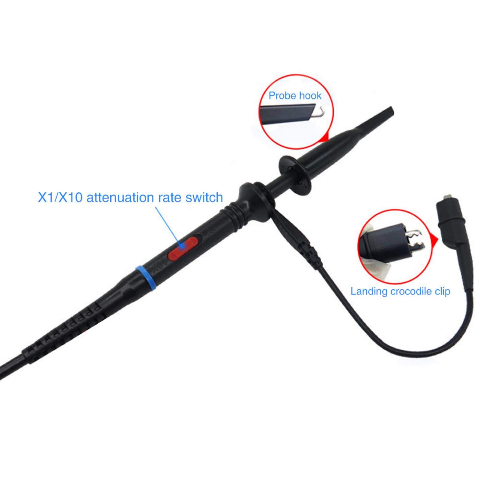 Przewód testowy, kabel multimetrowy, kabel testowy, z żółtą osłoną ochronną przewody oscyloskopowe kabel, wygodny do chemicznego przemysłu hydraulicznego konstrukcji metalurgicznej