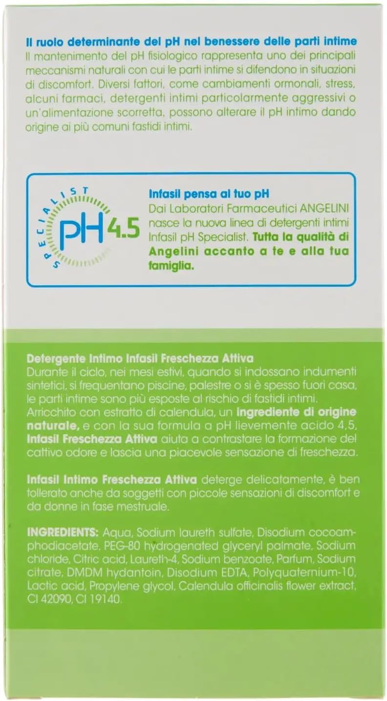 4 detergenti Intimo Freschezza Attiva, detergente intimo fresco attivo 200 ml