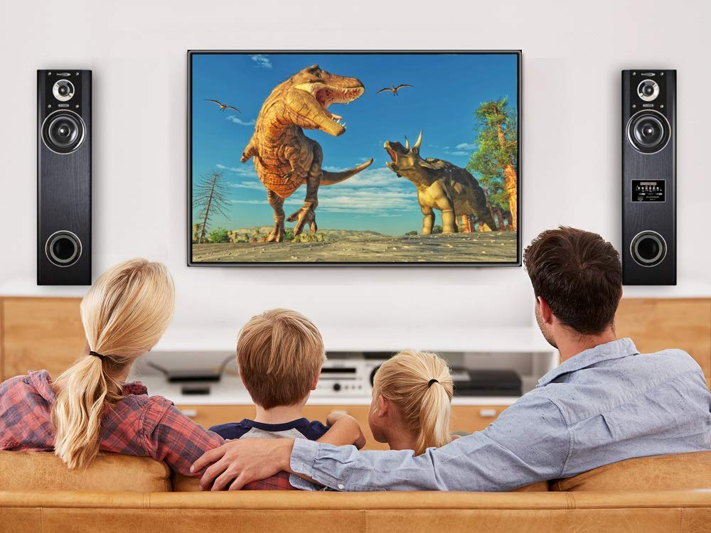 Amazon.co.jp: クマザキエイム アンプ内蔵タワースピーカー VABEL